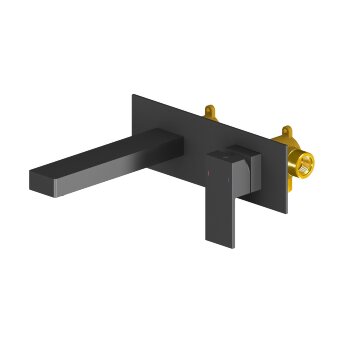 Смеситель для раковины встроенный Timo Selene 2071/03SM черный Смеситель для раковины встроенный Timo Selene 2071/03SM черный