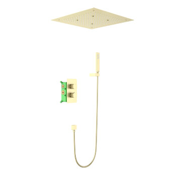 Душевая система встроенная с термостатом Timo Petruma SX-5029/17SM золото матовое Душевая система встроенная с термостатом Timo Petruma SX-5029/17SM золото матовое