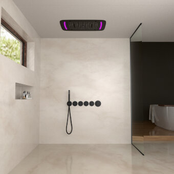 Душевая система встроенная с термостатом Timo Saona SX-2319/03SM черный Душевая система встроенная с термостатом Timo Saona SX-2319/03SM черный