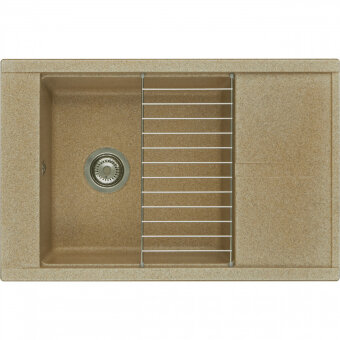 Мойка для кухни Делия 78 787x516x218 мм, прямоуг. с крылом, песочный Мойка для кухни Делия 78 787x516x218 мм, прямоуг. с крылом, песочный