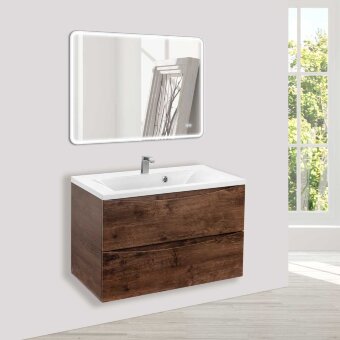 База под раковину Mia 800 подвесная, 2 выкатных ящика soft close, R.Wood База под раковину Mia 800 подвесная, 2 выкатных ящика soft close, R.Wood