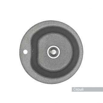 Мойка для кухни Мида 510x510x210 мм,круглая, серый Мойка для кухни Мида 510x510x210 мм,круглая, серый