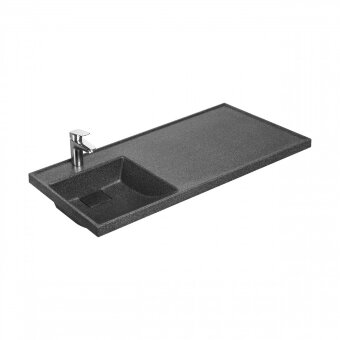 Раковина ЛОНДРИ 105, левая, графит Раковина ЛОНДРИ 105, левая, графит