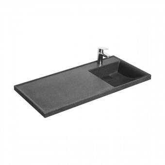 Раковина ЛОНДРИ 105, правая, графит Раковина ЛОНДРИ 105, правая, графит