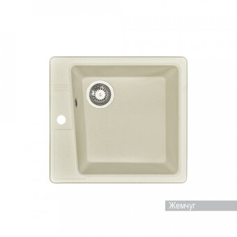 Мойка для кухни Парма 510x470x175 мм, квадратная, жемчуг Мойка для кухни Парма 510x470x175 мм, квадратная, жемчуг