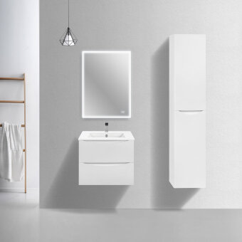 База под керамическую раковину Mia Slim 600 подвесная, 2 выкатных ящика soft close, G.White База под керамическую раковину Mia Slim 600 подвесная, 2 выкатных ящика soft close, G.White