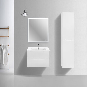 База под керамическую раковину Mia Slim 700 подвесная, 2 выкатных ящика soft close, G.White База под керамическую раковину Mia Slim 700 подвесная, 2 выкатных ящика soft close, G.White