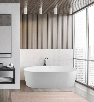 Акриловая ванна BELBAGNO BB411-1700-800-MATT, белая матовая Акриловая ванна BELBAGNO BB411-1700-800-MATT, белая матовая