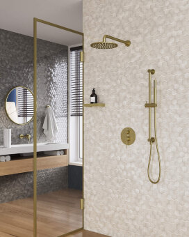 Душевая система встроенная Timo Saona SX-2309/17SM золото матовое Душевая система встроенная Timo Saona SX-2309/17SM золото матовое