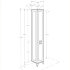 Шкаф-колонна ЛЕОН H 30, напольная, дуб белый Шкаф-колонна ЛЕОН H 30, напольная, дуб белый