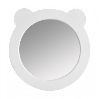 Зеркало КАСПЕР МИШКА , круглое, белый матовый Зеркало КАСПЕР МИШКА , круглое, белый матовый