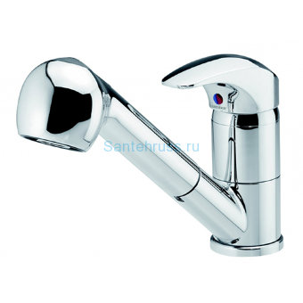 101200000 SPACE смеситель д/кухни, с вытяжным душем, излив 190мм 101200000 SPACE смеситель д/кухни, с вытяжным душем, излив 190мм