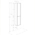 Шкаф-колонна НОРТОН 34, подвесная, правая, белая Шкаф-колонна НОРТОН 34, подвесная, правая, белая