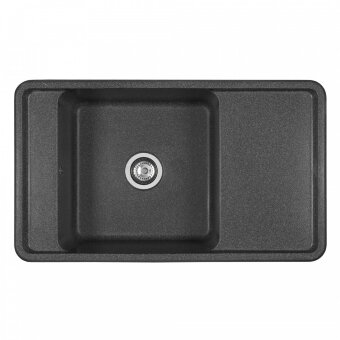 Мойка для кухни Беллис 87 870x510x250 мм, прямоуг., графит Мойка для кухни Беллис 87 870x510x250 мм, прямоуг., графит