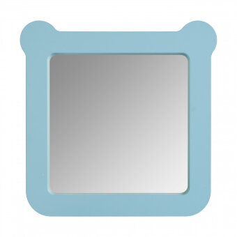 Зеркало КАСПЕР МИШКА, квадратное, голубой матовый Зеркало КАСПЕР МИШКА, квадратное, голубой матовый