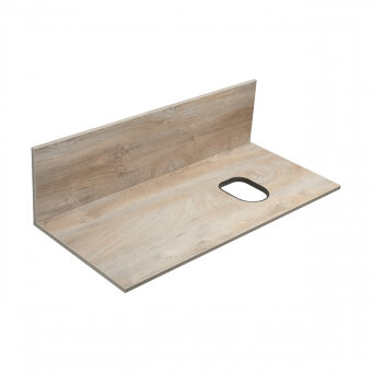 Столешница с панелью МИШЕЛЬ 100, дуб эндгрейн, универсальная Столешница с панелью МИШЕЛЬ 100, дуб эндгрейн, универсальная