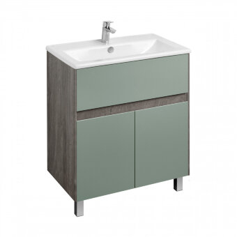 Тумба ФОРЕСТ 75, 1 ящ., 2 дв., дуб рошелье/сумеречный голубой (под раковину ЭЛИНА 75) Тумба ФОРЕСТ 75, 1 ящ., 2 дв., дуб рошелье/сумеречный голубой (под раковину ЭЛИНА 75)