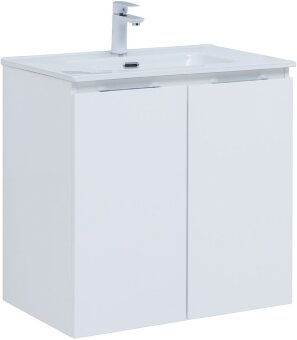 Тумба под раковину Aquanet Алвита New 70 2 дверцы, белый матовый Тумба под раковину Aquanet Алвита New 70 2 дверцы, белый матовый