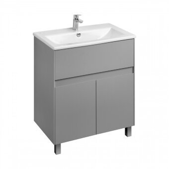 Тумба ФОРЕСТ 75, 1 ящ., 2 дв., туманный серый (под раковину ЭЛИНА 75) Тумба ФОРЕСТ 75, 1 ящ., 2 дв., туманный серый (под раковину ЭЛИНА 75)