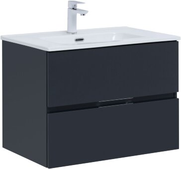 Тумба под раковину Aquanet Алвита New 70 2 ящика, антрацит Тумба под раковину Aquanet Алвита New 70 2 ящика, антрацит