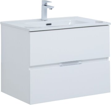 Тумба под раковину Aquanet Алвита New 70 2 ящика, белый матовый Тумба под раковину Aquanet Алвита New 70 2 ящика, белый матовый