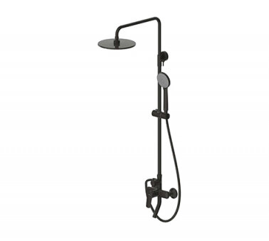 Душевая колонна со смесителем для ванны, поворотный излив (верхний душ круглой формы 225mm) F6429564BW-A-ENG Душевая колонна со смесителем для ванны, поворотный излив (верхний душ круглой формы 225mm) F6429564BW-A-ENG