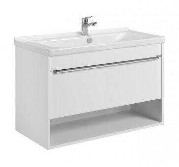 Тумба-умывальник ХОУП 100, 1 ящ., подвесная, белый матовый (под раковину МИРАНДА 100) Тумба-умывальник ХОУП 100, 1 ящ., подвесная, белый матовый (под раковину МИРАНДА 100)