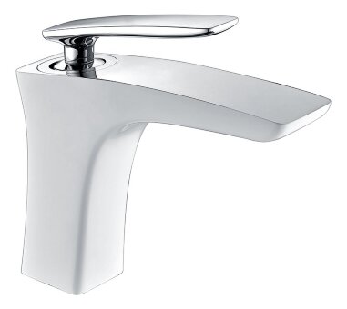 Смеситель для раковины Timo Helmi 4061/00-16F хром-белый Смеситель для раковины Timo Helmi 4061/00-16F хром-белый