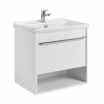 Тумба-умывальник ХОУП 60, 1 ящ., подвесная, белый матовый (под раковину МИРАНДА 60) Тумба-умывальник ХОУП 60, 1 ящ., подвесная, белый матовый (под раковину МИРАНДА 60)