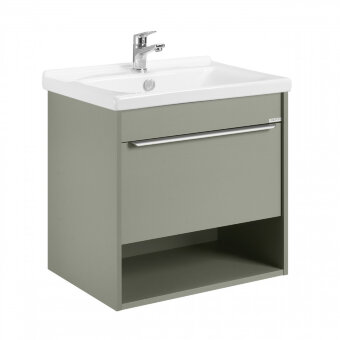 Тумба-умывальник ХОУП 60, 1 ящ., подвесная, хаки (под раковину МИРАНДА 60) Тумба-умывальник ХОУП 60, 1 ящ., подвесная, хаки (под раковину МИРАНДА 60)