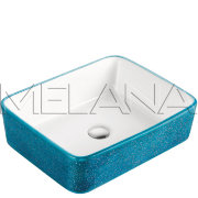 Фигурный умывальник MELANA 803-А022-S05 (синий кристалл)