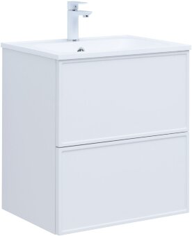 Тумба под раковину Aquanet Арт 60 белый матовый Тумба под раковину Aquanet Арт 60 белый матовый
