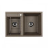 Мойка для кухни Делия 78 DBL 780x520x218 мм, прямоуг. с крылом, серый шелк Мойка для кухни Делия 78 DBL 780x520x218 мм, прямоуг. с крылом, серый шелк