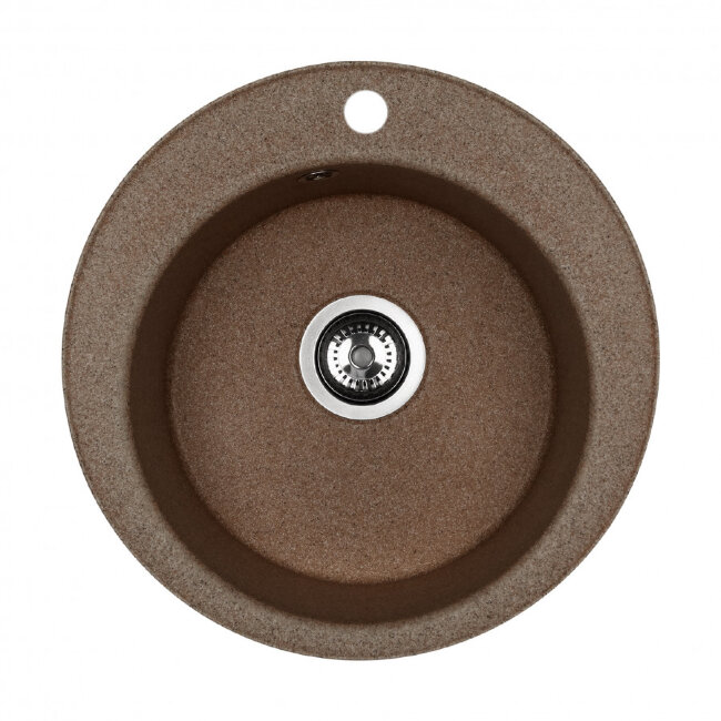 Мойка кухонная ШЕЛЛИ 50, круглая, терракотовый Мойка кухонная ШЕЛЛИ 50, круглая, терракотовый