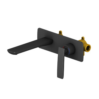 Смеситель для раковины встроенный Timo Helmi 4071/03SM черный Смеситель для раковины встроенный Timo Helmi 4071/03SM черный