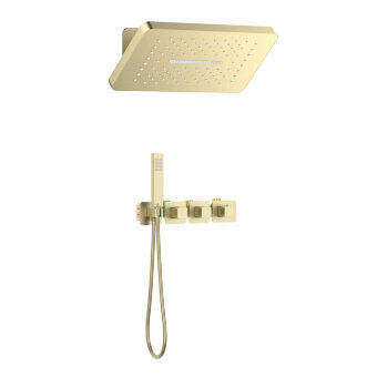 Душевая система встроенная с термостатом Timo Petruma SX-5249/17SM золото матовое Душевая система встроенная с термостатом Timo Petruma SX-5249/17SM золото матовое